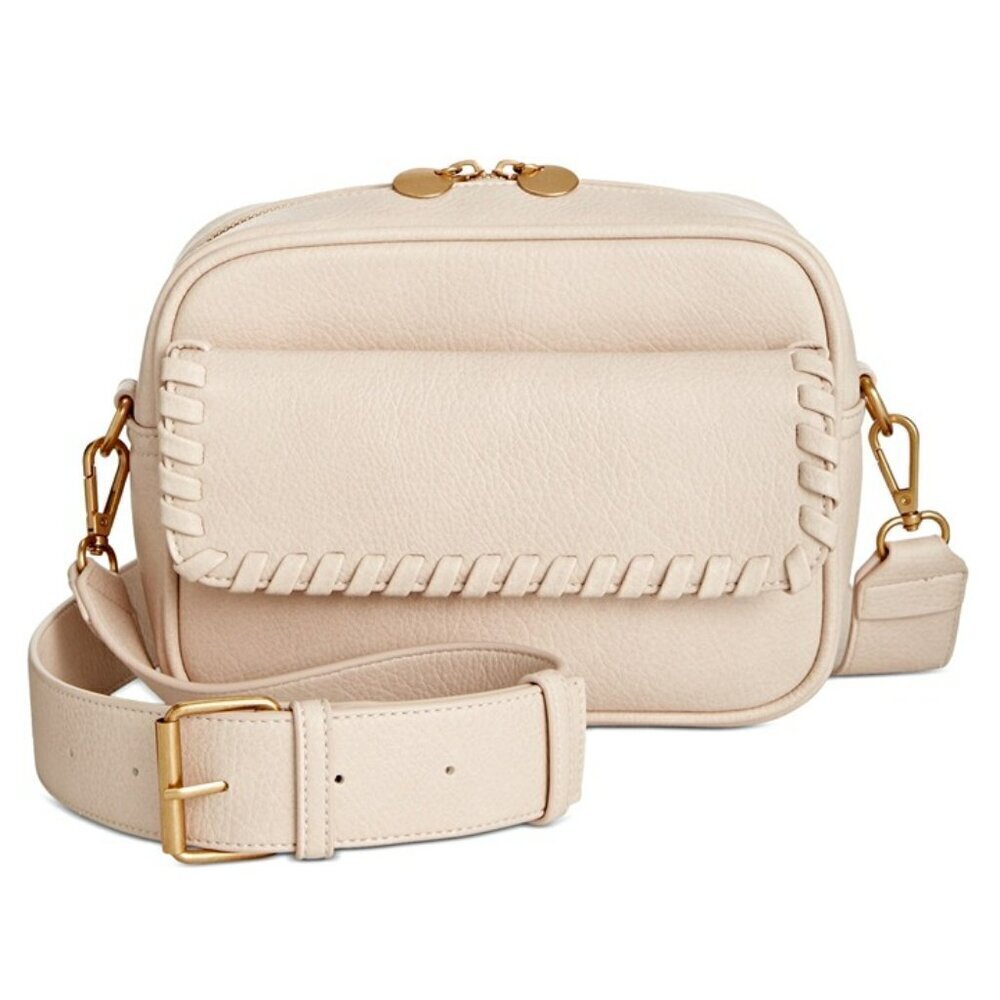 Style & Co Whip-Stitch Camera Crossbody in Alabaster (MSRP $70)